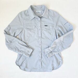 Columbia Silver Ridge Light Blue Long Sleeve Utility Shirt XS